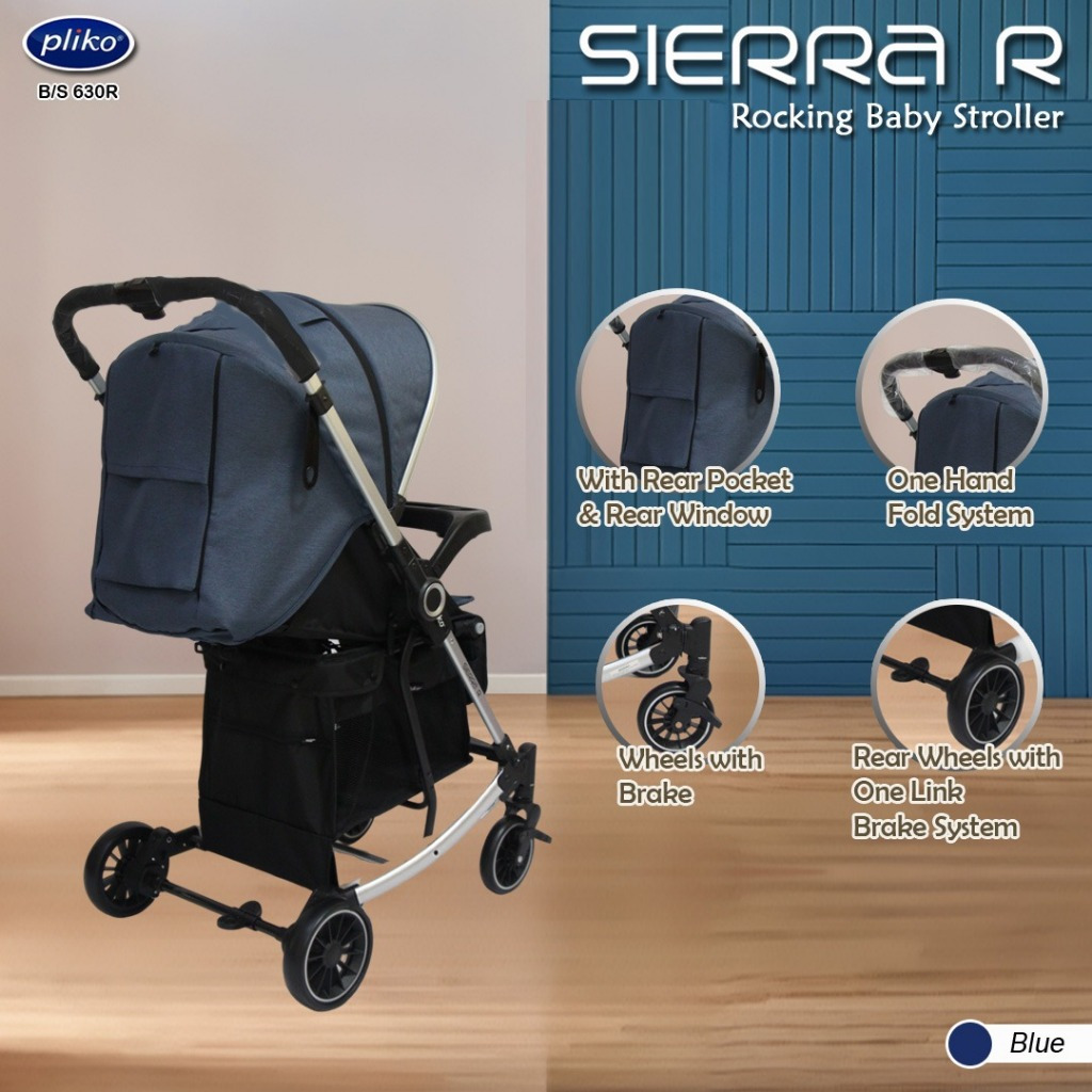 Stroller Pliko 387 Stream / Pliko Stream R & PLIKO SEIRRA R Kereta Dorong Bayi Reversible