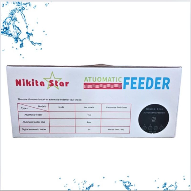 NIKITA STAR NS 8432 AUTO FEEDER DISPENSER PEMBERI MAKAN IKAN OTOMATIS FOOD TIMER AQUARIUM