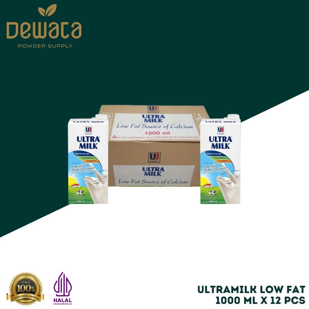 

Ultra Milk Low Fat 1000 ml ( 1 Dus x 12 Pcs )