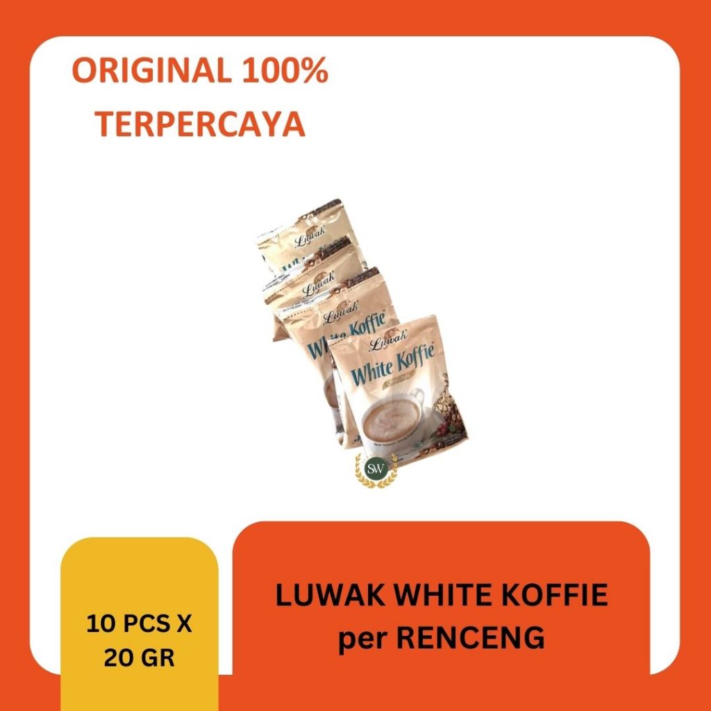 

Luwak White Koffie Original - Per RENCENG - Isi 10x20gr