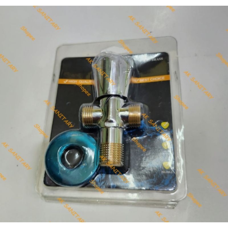 Stop Kran  Shower Double Drat Kuningan Asli 1/2 inch - WORKMAN