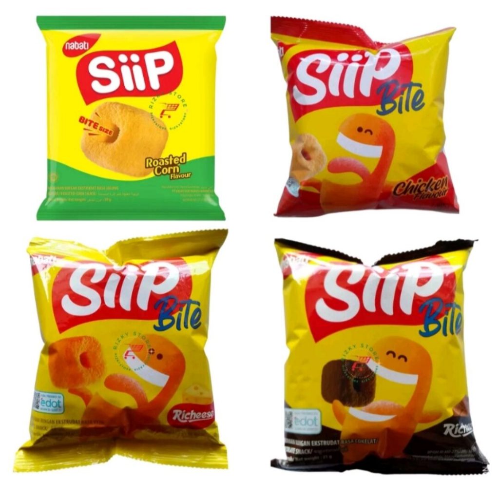 

Camilan Makanan Ringan Snack Nabati Siip / Sip Corn Extrudat Richoco Chocolate, Richeese Cheese , Roasted Corn, Ayam 50 Gr / 62 Gr