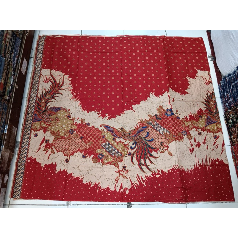 (COD) kain batik potongan(sudah 1 baju) harga terjangkau