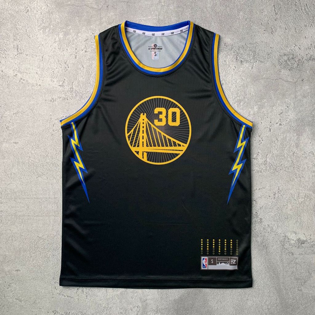 Jersey Stephen Curry Golden State GSW Warriors #30 75th Anniversary BLACK HITAM CITY 2021 Swingman B