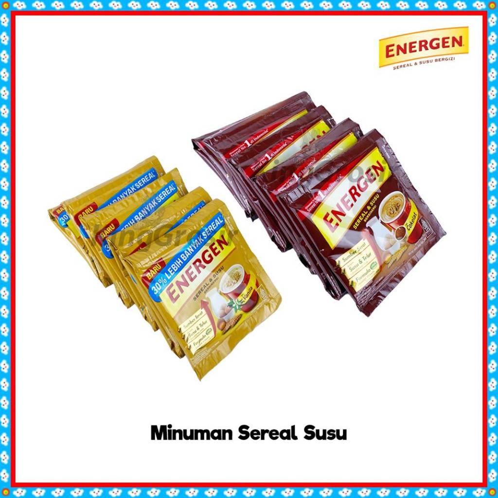 

Energen Sereal dan Susu Renceng Isi 10sachet / Minuman Sereal untuk Sarapan