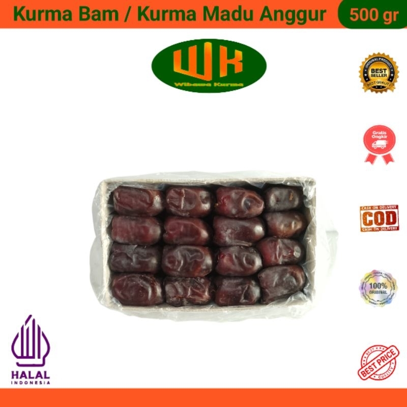 

Kurma Madu Anggur 500gr Kurma Bam