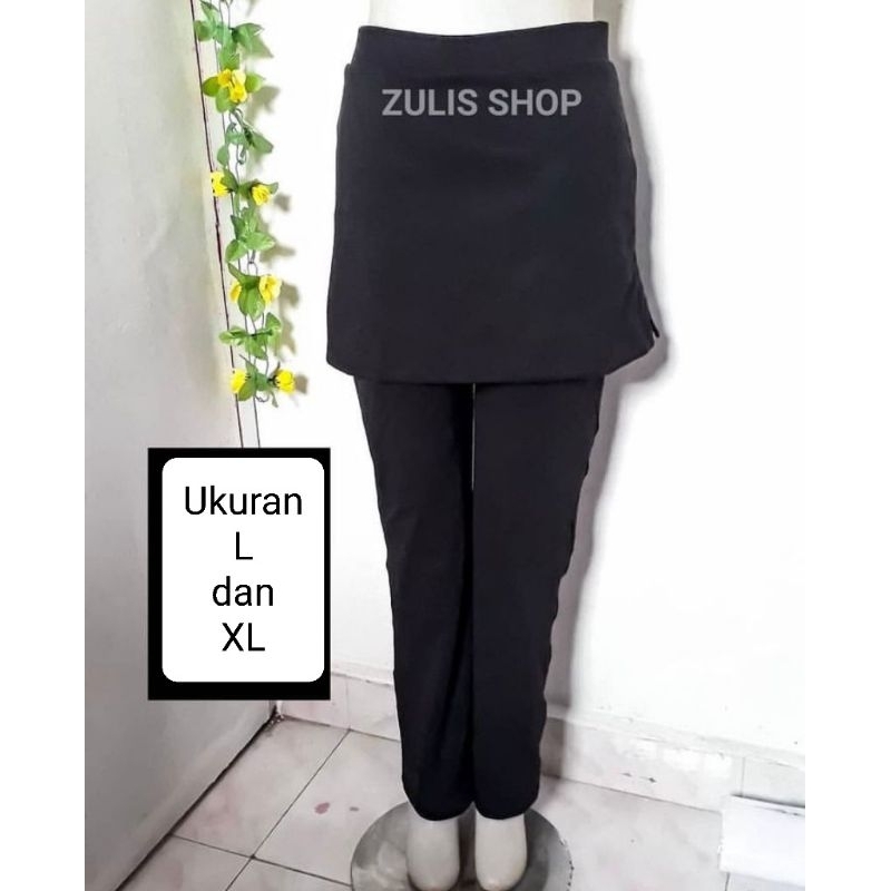 CELANA LEGGING ROK SPAN / SENAM ZUMBA AEROBIC YOGA OLAHRAGA WANITA CEWE