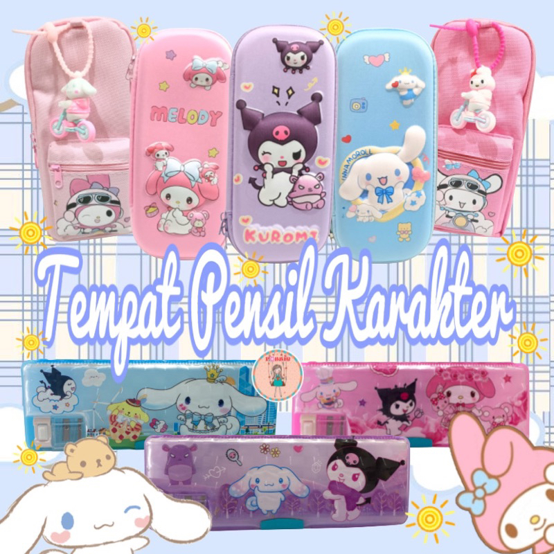 

Kotak pensil Sanrio/Pensil Case Motif Lucu/Tas Pensil Kapasitas Besar + Dompet Koin Kotak Pensil Melody Lucu Tas Pensil Cinnamoroll Kotak Penyimpanan Alat Tulis Siswa Multifungsi/Tempat Pensil Magnet Sanrio
