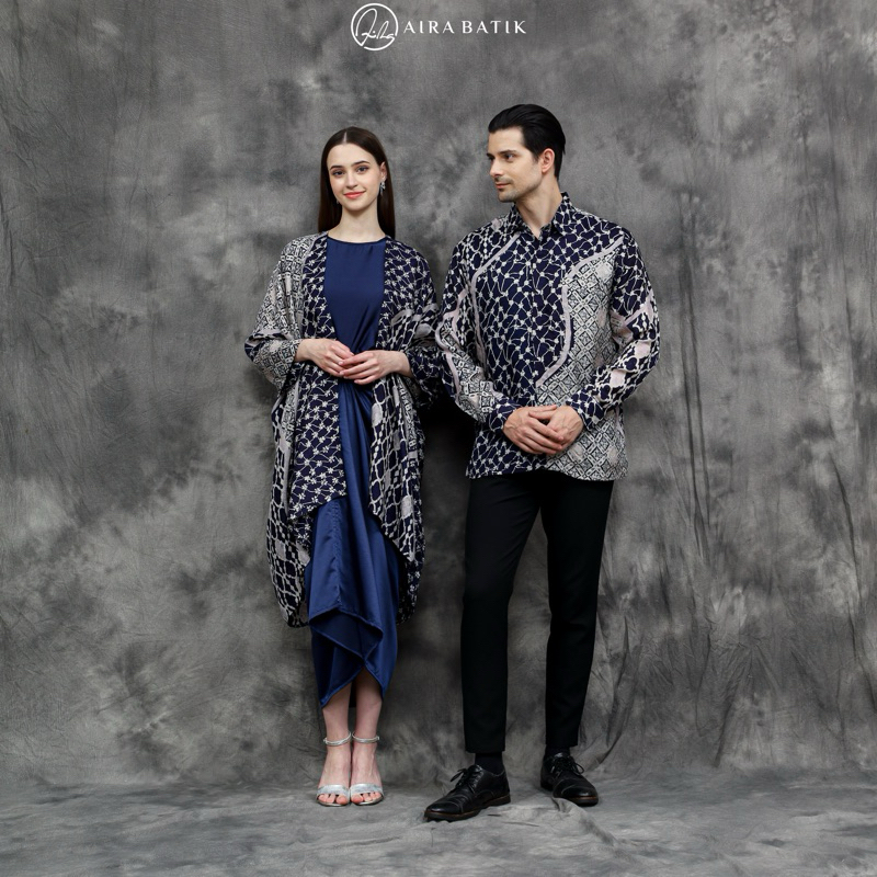 AIRA BATIK_ Naomi Couple Set & Kemeja | Couple One Set | Couple Batik I Baju  Pria I Kemeja Pria I K