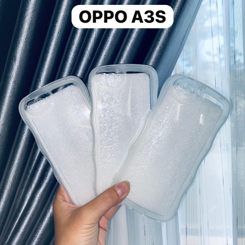 CLEAR CASE BENING GELOMBANG OPPO A3S / OPPO A5 2017