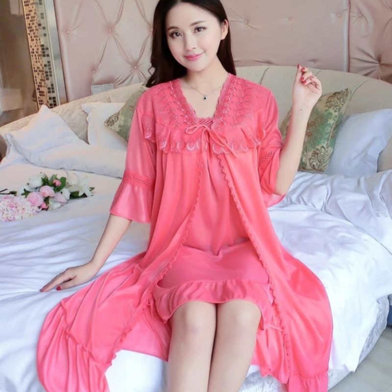Baju Tidur Wanita Daster Piyama Kimono Sexy Lingerie