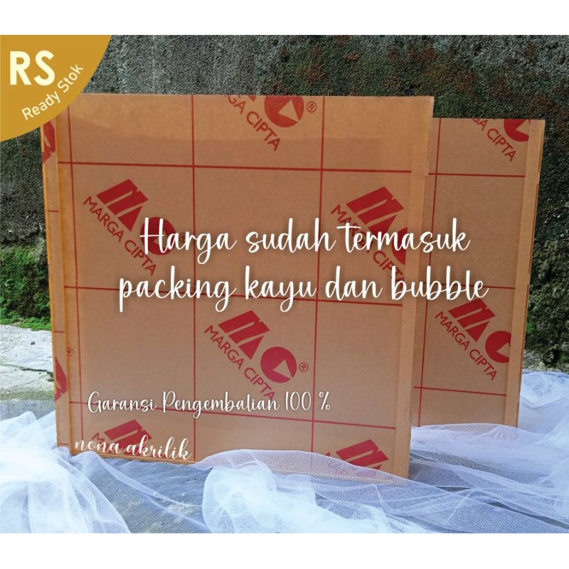 FRAME AKRILIK 30X30 INCLUDE PACKING KAYU / FRAME MAHAR / BOX AKRILIK / FRAME NIKAH