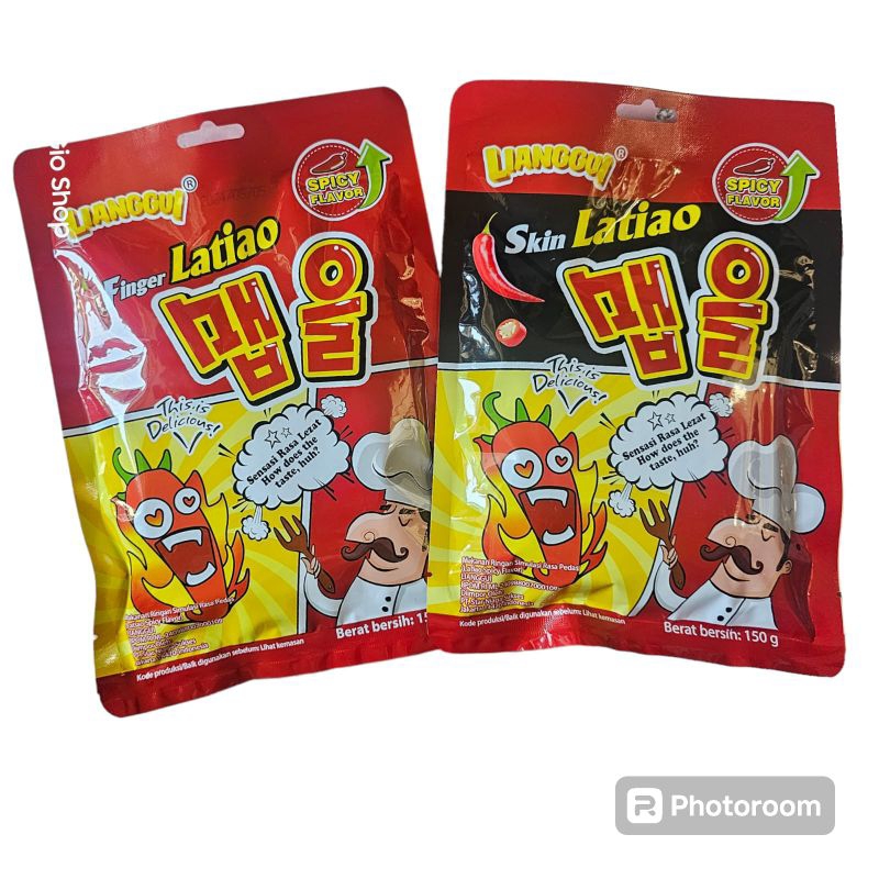 

Snack Cemilan Latiao Lianggui pak isi 10 sachet Skin / Finger Latiao