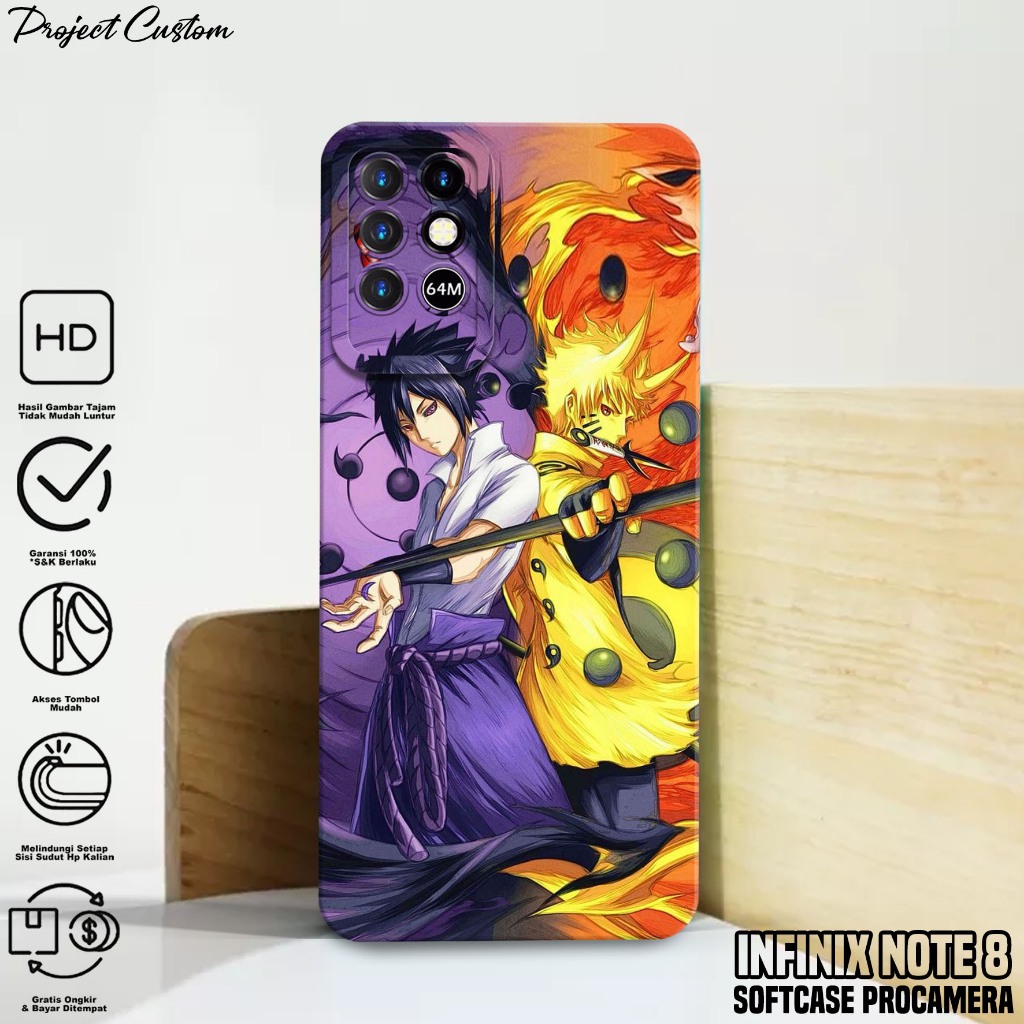 Case Infinix Note 8 - Casing Infinix Note 8 Terbaru [ Anime NRT ] Silikon Hp Infinix Note 8 - Softca