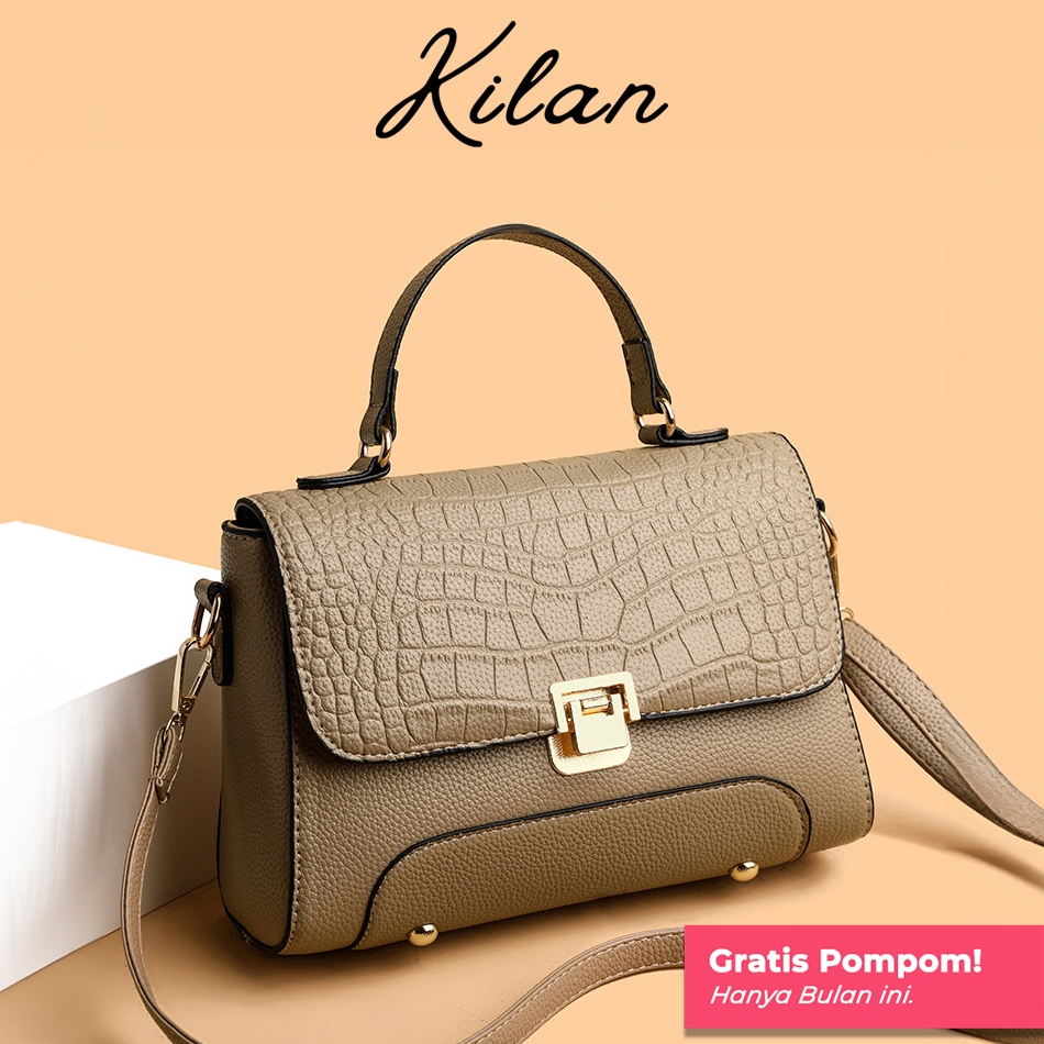 KILAN Tas Wanita Selempang Tas Jinjing Wanita Tas Import Wanita - Yuika