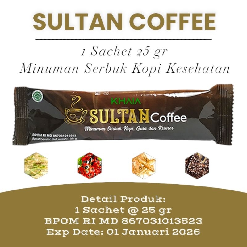 

SULTAN COFFEE 1 SACHET 25GR ORIGINAL KHAIA