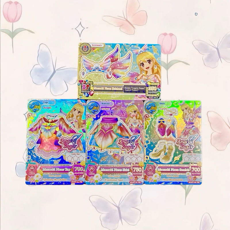 Aikatsu Premium Angely Sugar Mermaid Pisces Set Best Ver Ichigo Hoshimiya