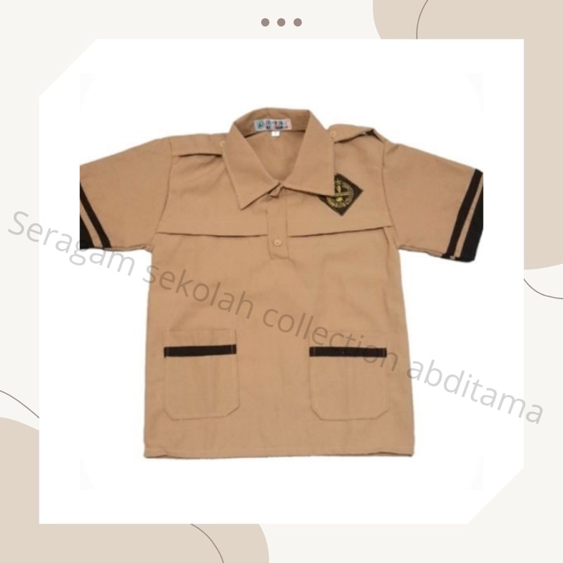 BAJU PRAMUKA SIAGA SD LENGAN PENDEK ANAK LAKI LAKI DAN PEREMPUAN