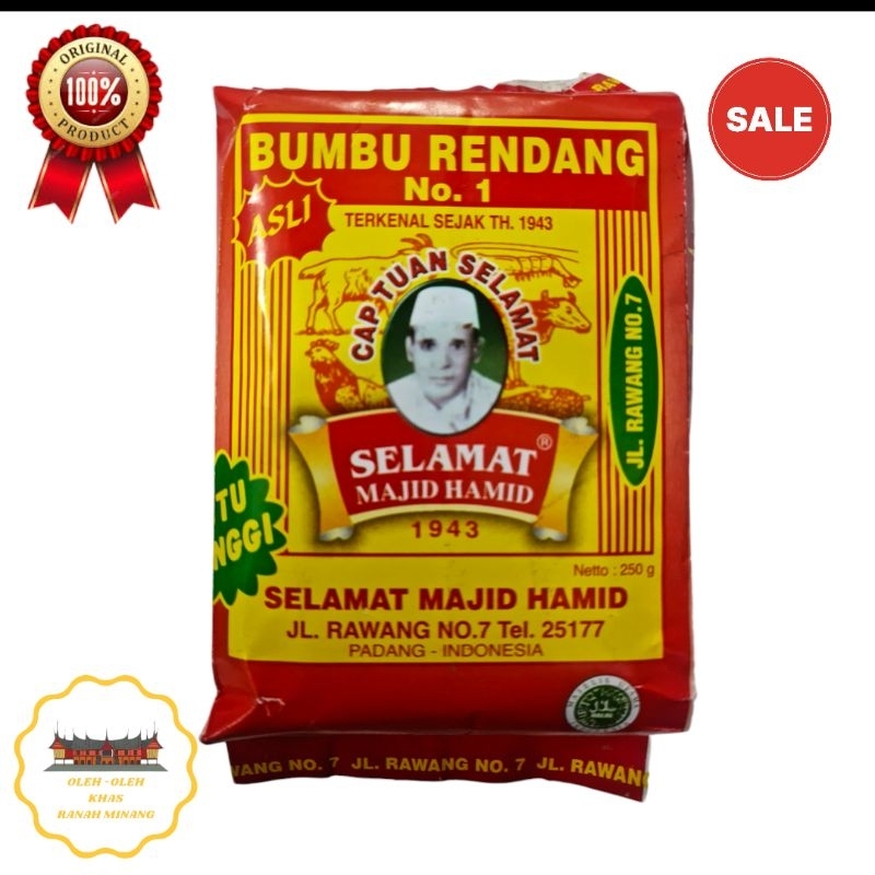 

BUMBU RENDANG PADANG ASLI 250 GRAM(ORIGINAL GARANSI UANG KEMBALI)