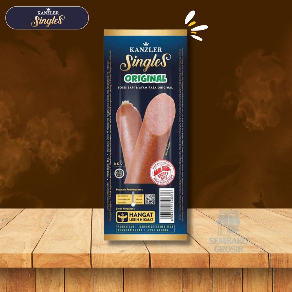 

KANZLER SINGLES SOSIS ORIGINAL 1 PCS