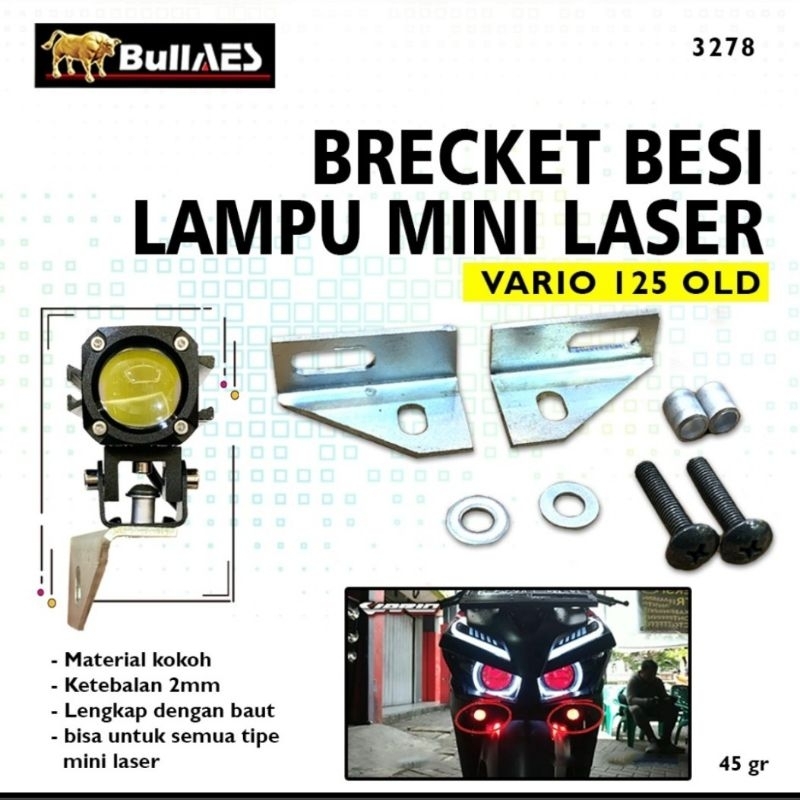 breket lampu tembak D2 laser vario