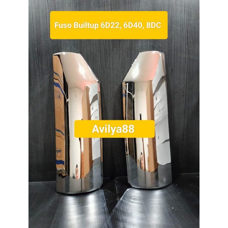 Panel sudut truk fuso built up chrome/vane corner fuso built up