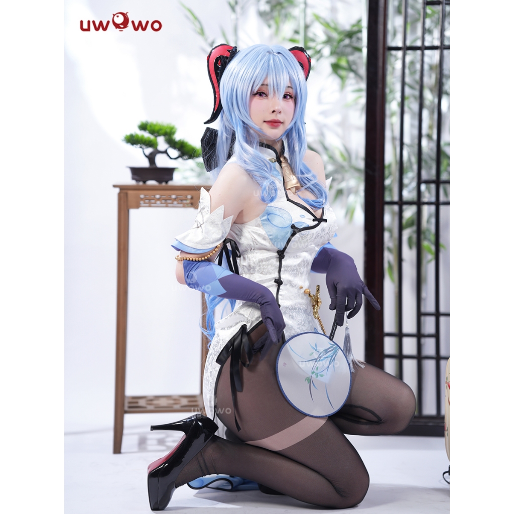 【Uwowo】Genshin Impact cosplay Ganyu cosplay Costume and Ganyu Wig