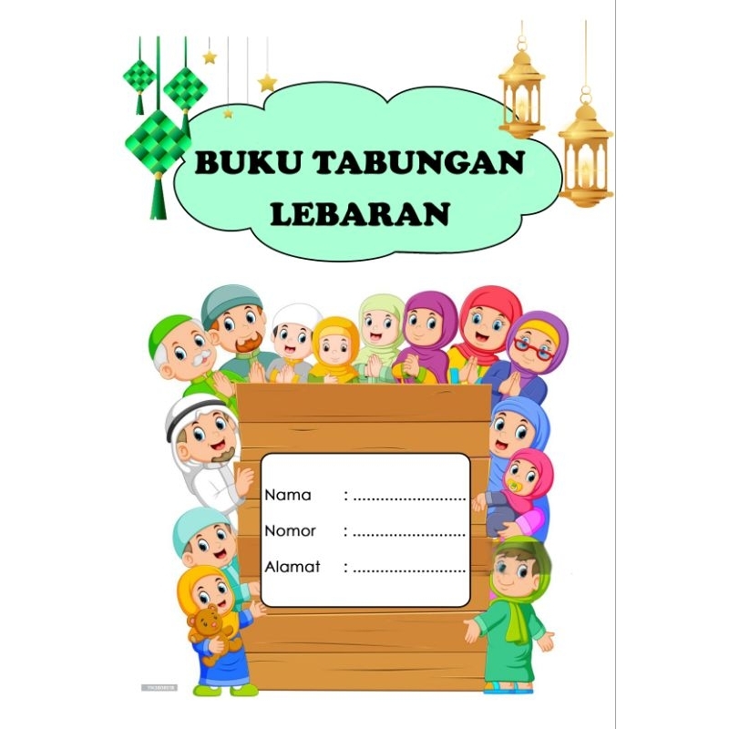 

BUKU TABUNGAN ANAK MUSLIM/TABUNGAN LEBARAN//TABUNGAN SEKOLAH