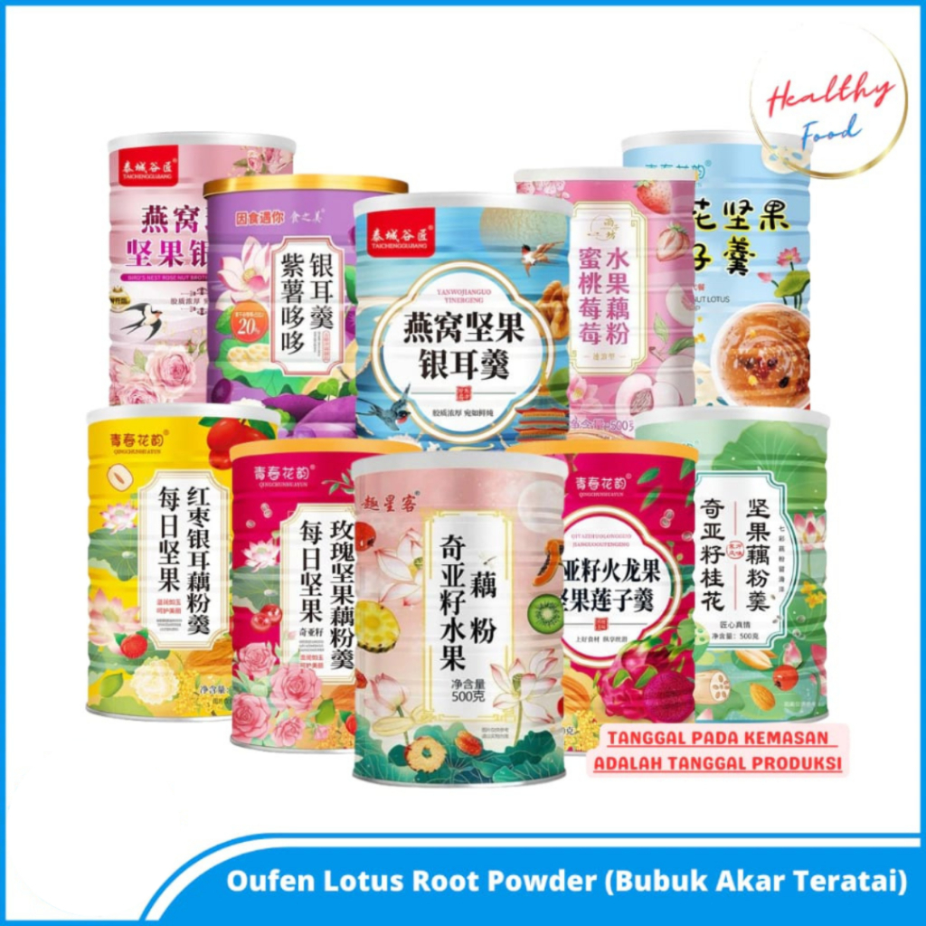 

BPOM Ou Fen Lotus Root Powder Halal Original / Bubuk Akar Teratai Makanan Diet