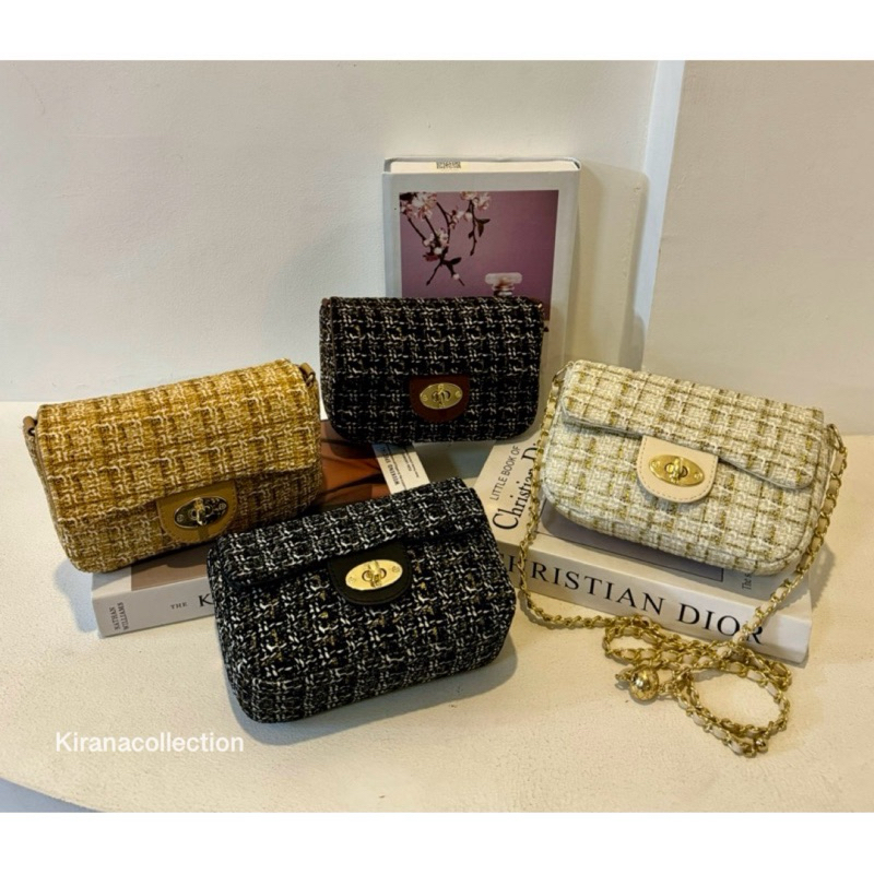 Tas VIONA Rajut Premium/ Tas Slingbag Rajut/Tas Rajut Wanita