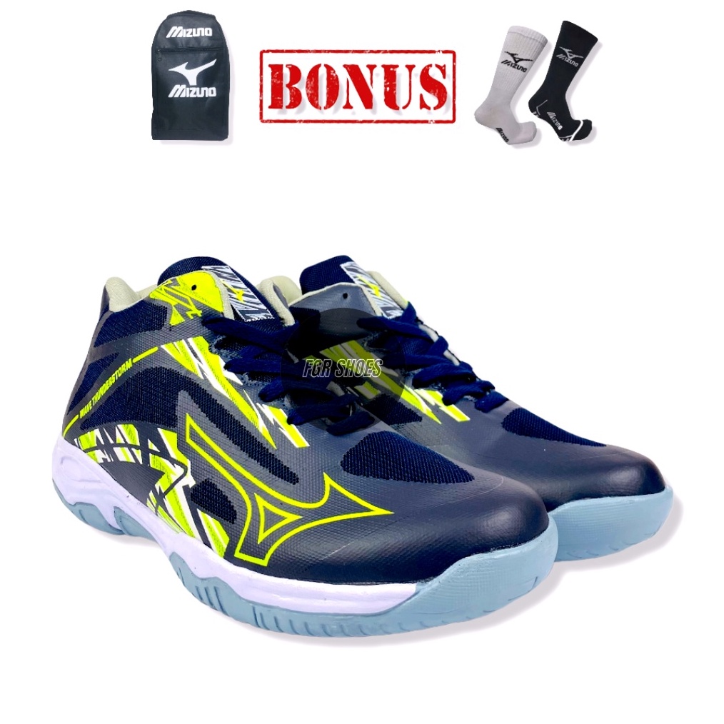 BARU RESTOK Sepatu Volly Mizuno Wave Thunderstorm Sepatu Voli Mizuno Pria Sepatu Voly Mizuno Pria Mi