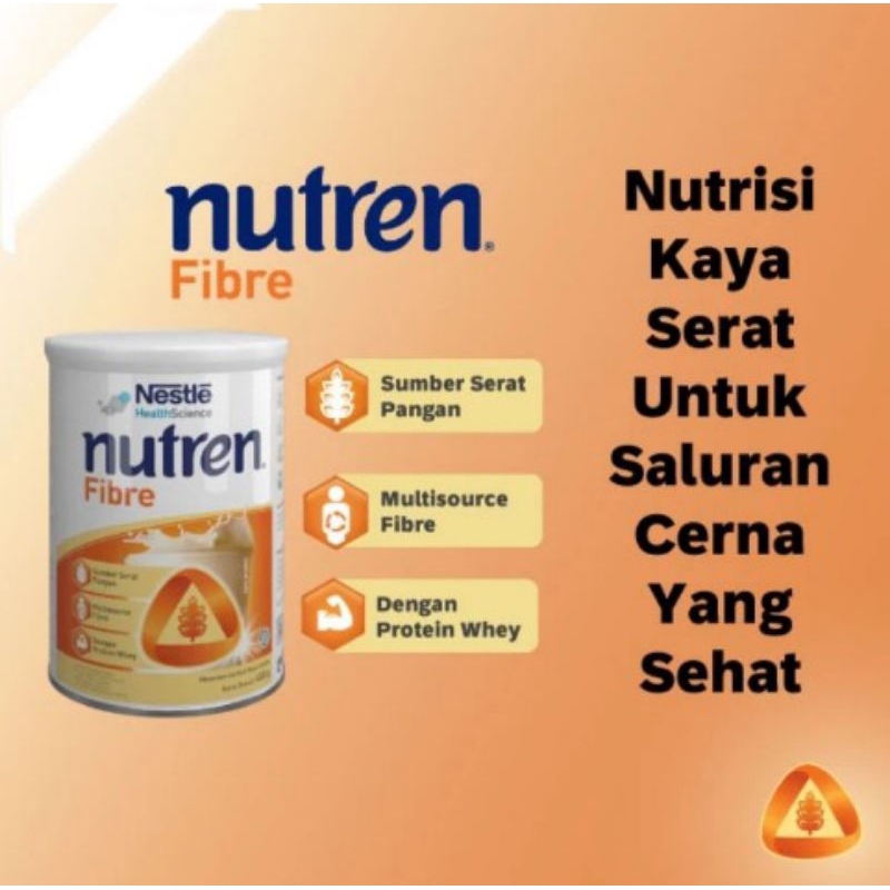 

NESTLE Nutren Fibre susu nutrisi kaya serat kemasan kaleng 400 gr / 800 gr