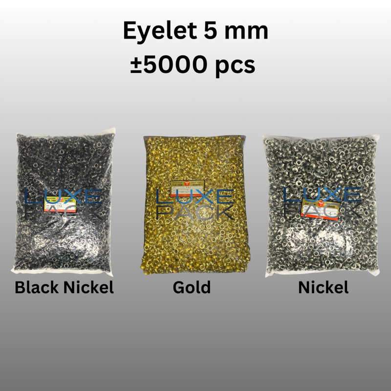 Eyelet Mata Ayam 5mm 5 mm Black Nickel Gold