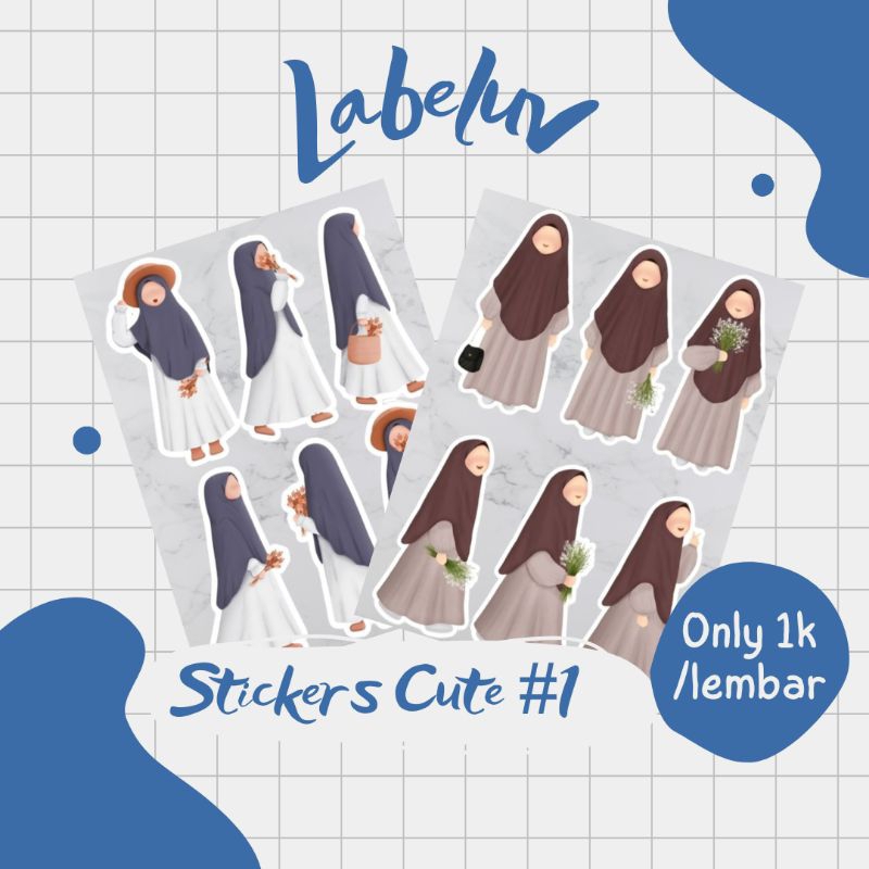 

[1 LEMBAR] Stickers Pack Journal Diary Laptop Tumblr - Labeluv