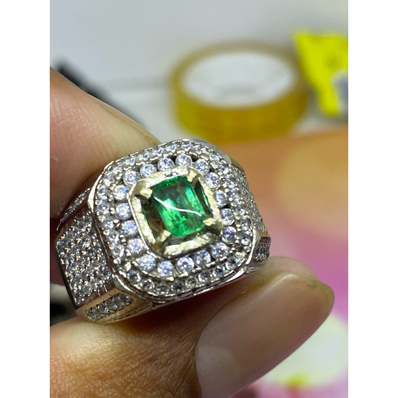 zamrud colombia ring microsetting