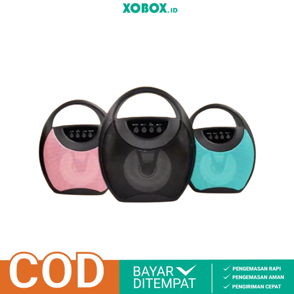 KUALITAS TERJAMIN Speaker Bluetooth Fojax Karaoke Super Bass Portable FJ1314DW  XOBOX