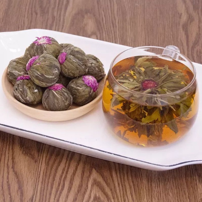 

SPECIAL PRICE Blooming Tea Globe Amaranth Teh Bunga Mekar Globe Amaranth Tanpa Kemasan
