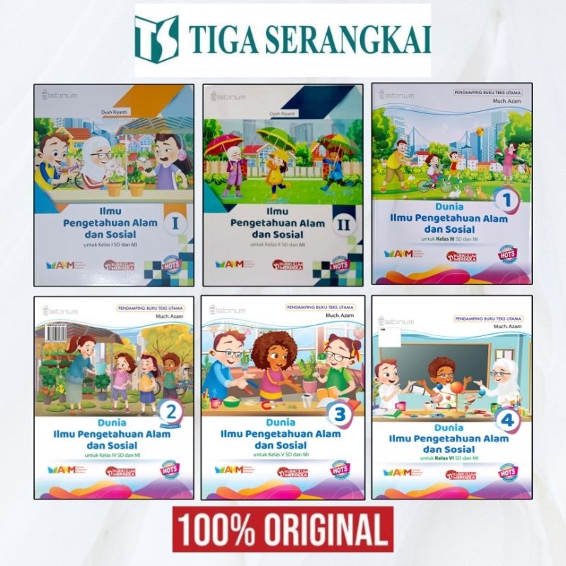 PLATINUM : Dunia Ilmu Pengetahuan Alam dan Sosial / IPAS Kelas 1 2 3 4 5 6 - Tiga Serangkai