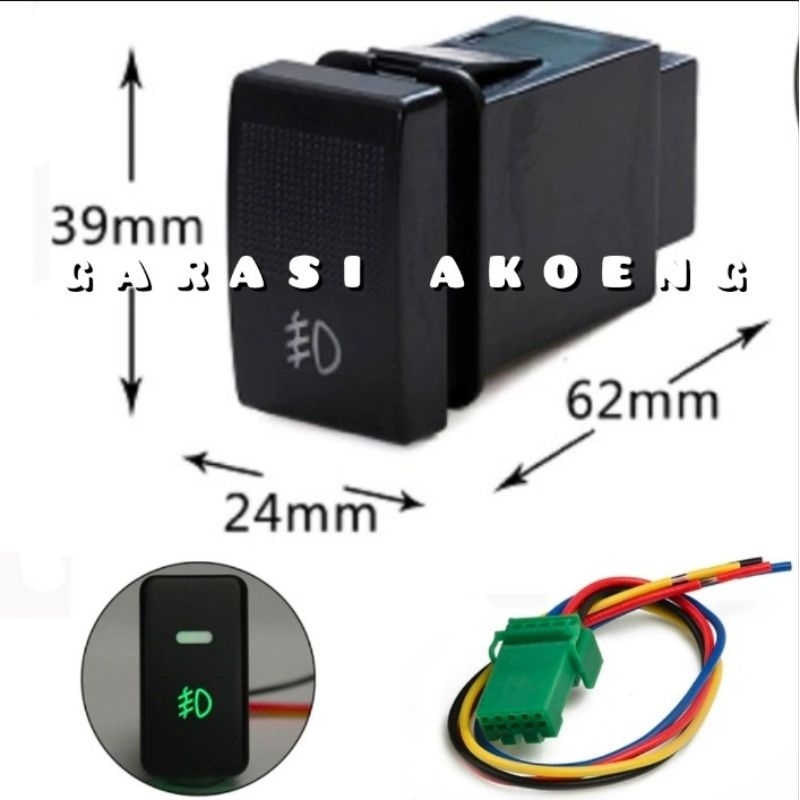 Switch Foglamp Saklar Tombol Lampu Kabut Suzuki Ertiga GA GL GX Dreza D13A Escudo JLX Gen 1 4 Katana