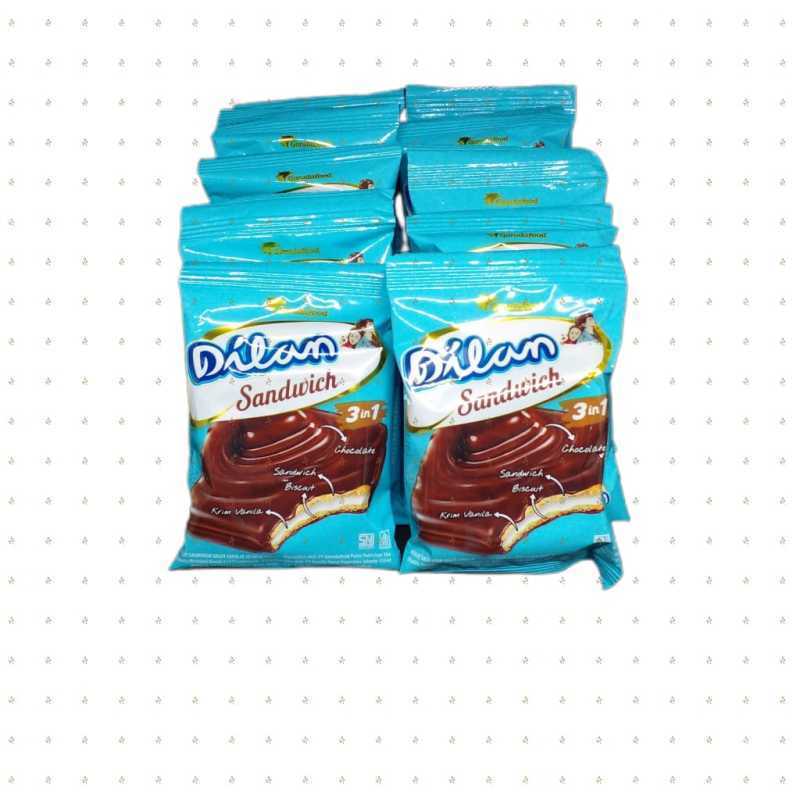 

Dilan Sandwich 3in1 Biskuit Cokelat 1 renceng / 20 pcs