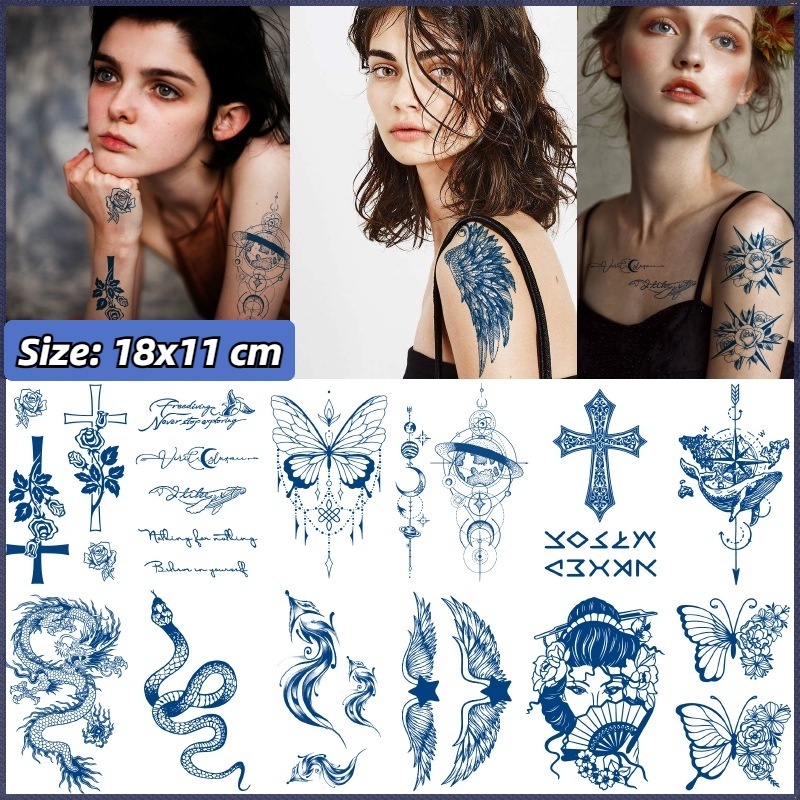 tato temporer,tatto temporer, motif kupu kupu,terbaik Koleksi tato,fasion tatto,tatto temporer tahan