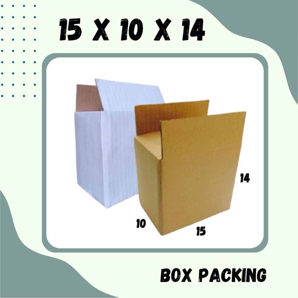 

Karton 15x10x14 Kardus A1 Packing Dus Kotak Kemasan Box Aksesoris Souvenir Sparepart Obat Madu