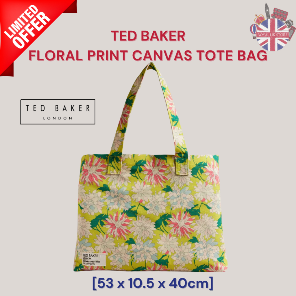 SALE Ted Baker Canvas Tote Bag/Tas Wanita/Tas Kerja [100% Original]