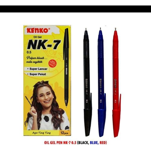 

Pulpen Kenko NK-7B 0.5 Perpack isi 12