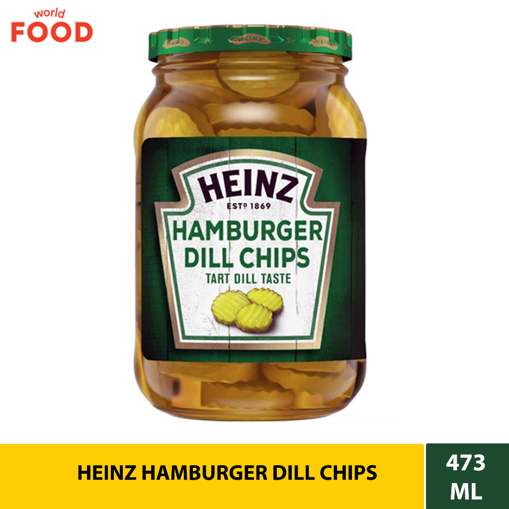 HEINZ HAMBURGER DILL CHIPS 473ML