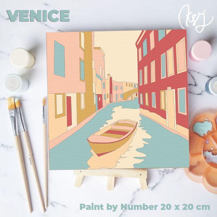 

Paint by Number KIT - Landmark series 20x20cm | Venice