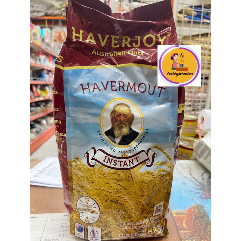 

Haverjoy Havermout 1kg Australian Oat Meal Sarapan Instant Oat / Rolled Oat / Quick Cooking Oat