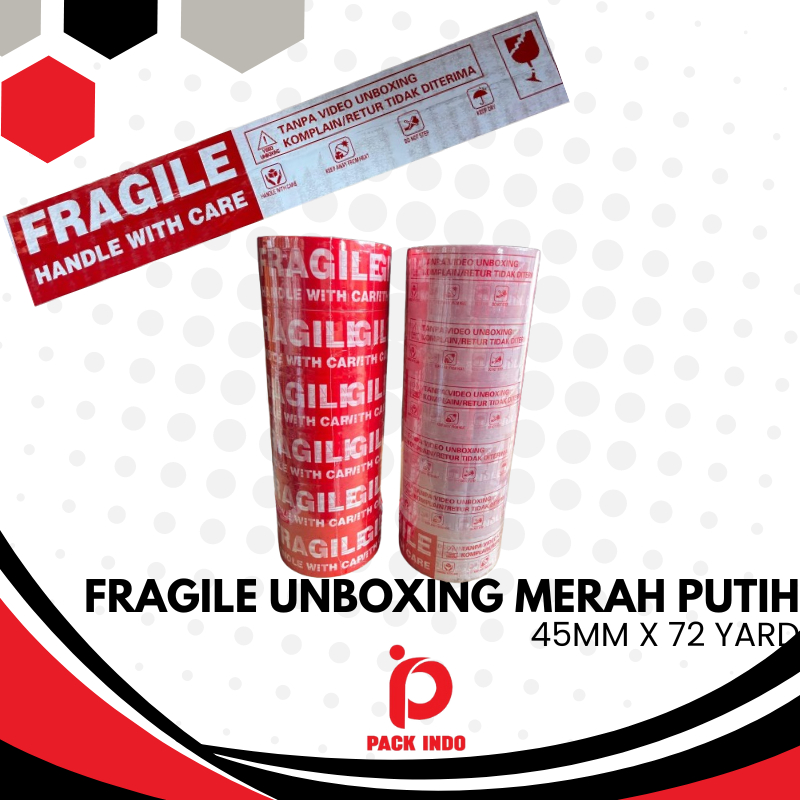 

FRAGILE UNBOXING 45MM X 72YARD (MERAH & PUTIH)