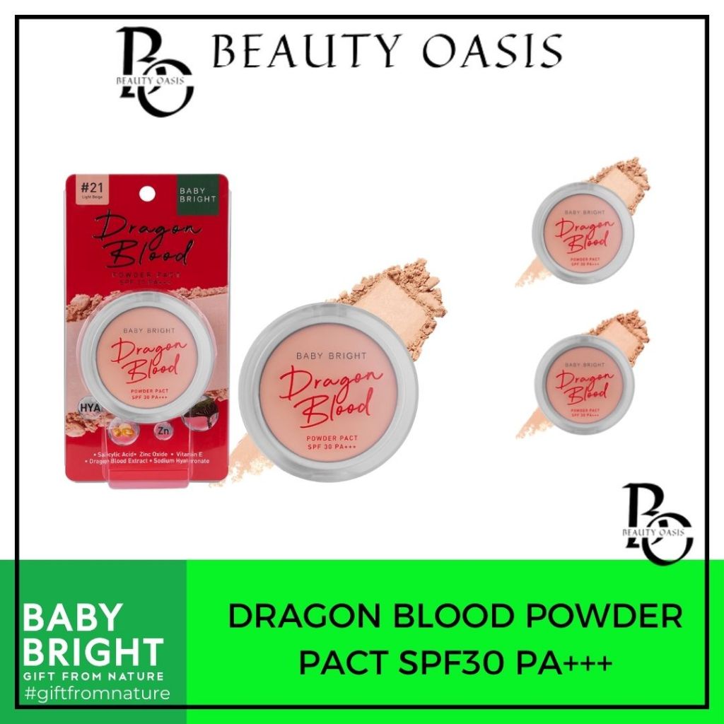 BABY BRIGHT DRAGON BLOOD POWDER PACT SPF30 PA+++ / BABY BRIGHT COMPACT POWDER / BEDAK PADAT BABY BRI