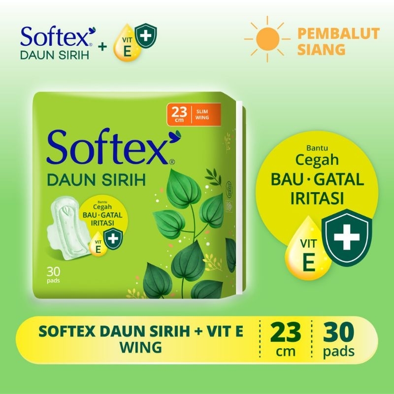SOFTEX DAUN SIRIH 23CM WINGS ISI 30PADS